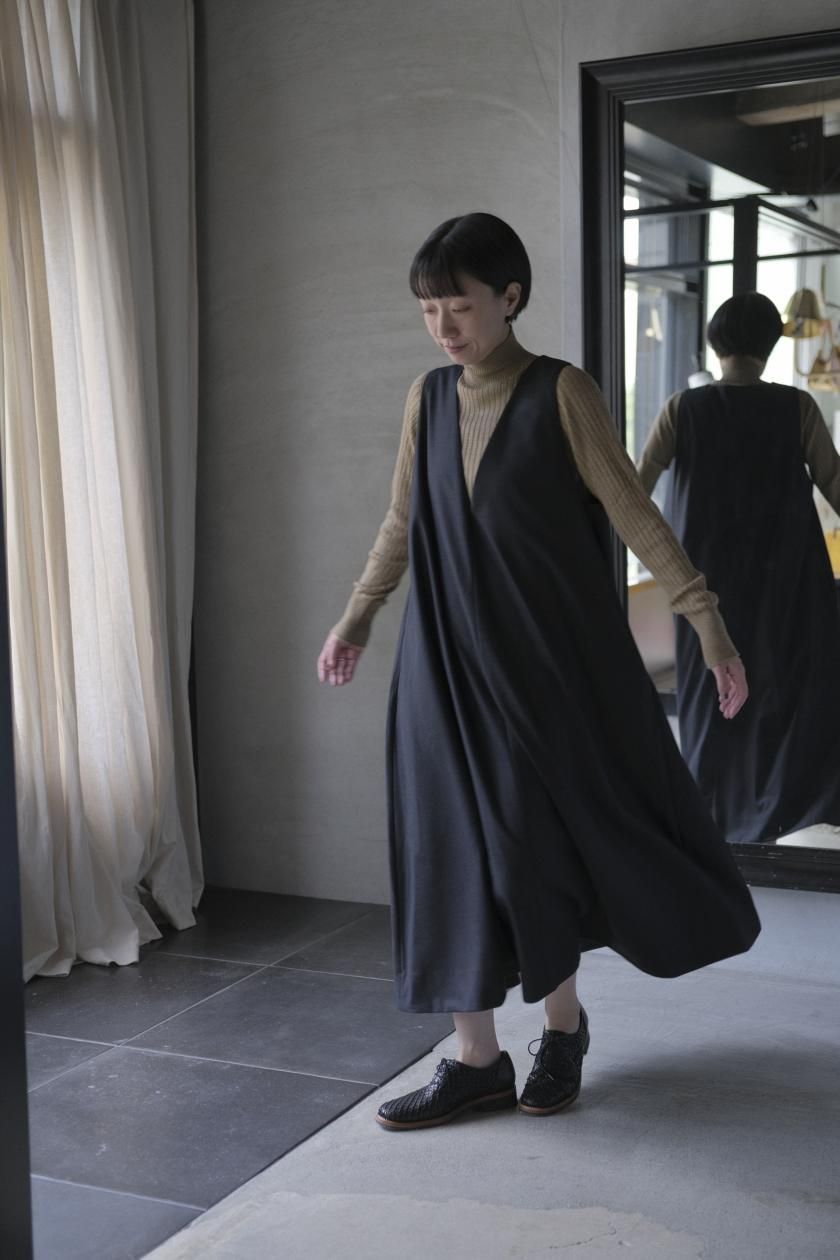 SP | クラシックファインウールノースリーブワンピース