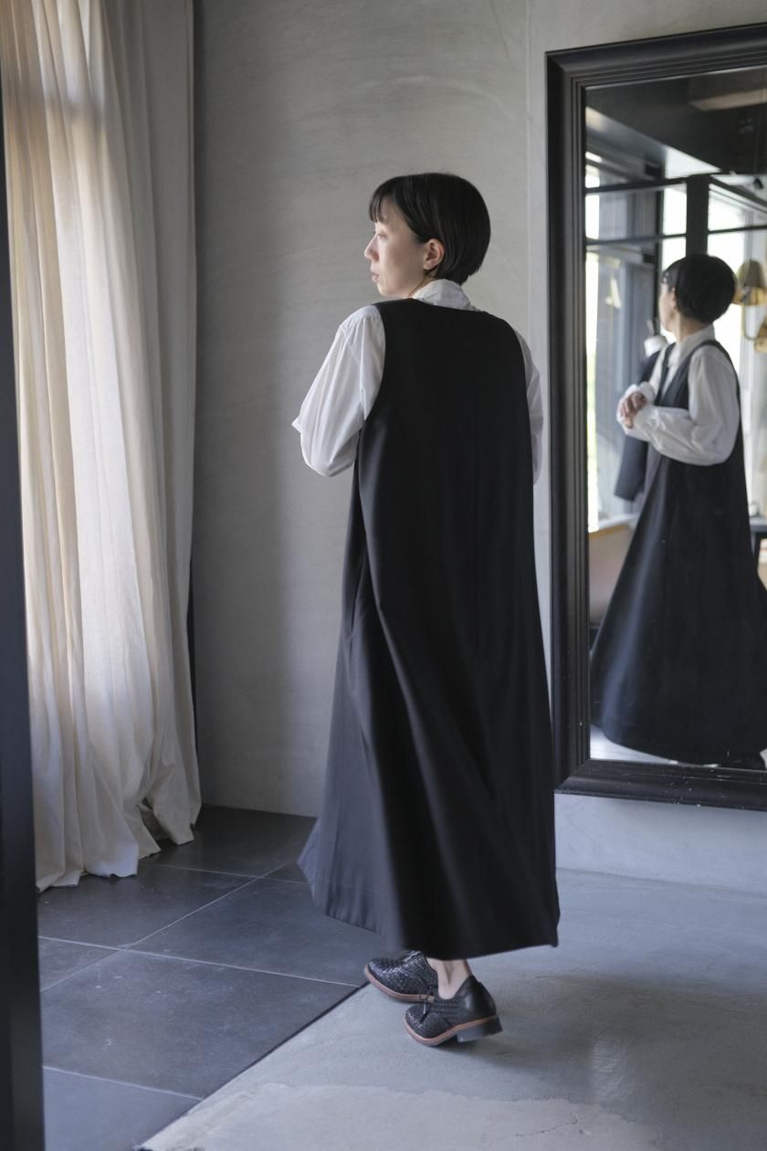 SP | クラシックファインウールノースリーブワンピース