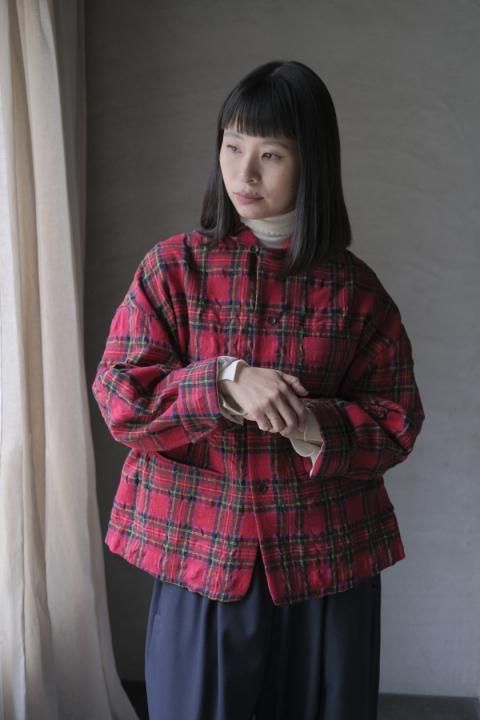 <img class='new_mark_img1' src='https://img.shop-pro.jp/img/new/icons14.gif' style='border:none;display:inline;margin:0px;padding:0px;width:auto;' />atelier naruse / 륳åȥ &#12316;tartan check&#12316; ơ顼ɥ㥱åȡʥåɥ