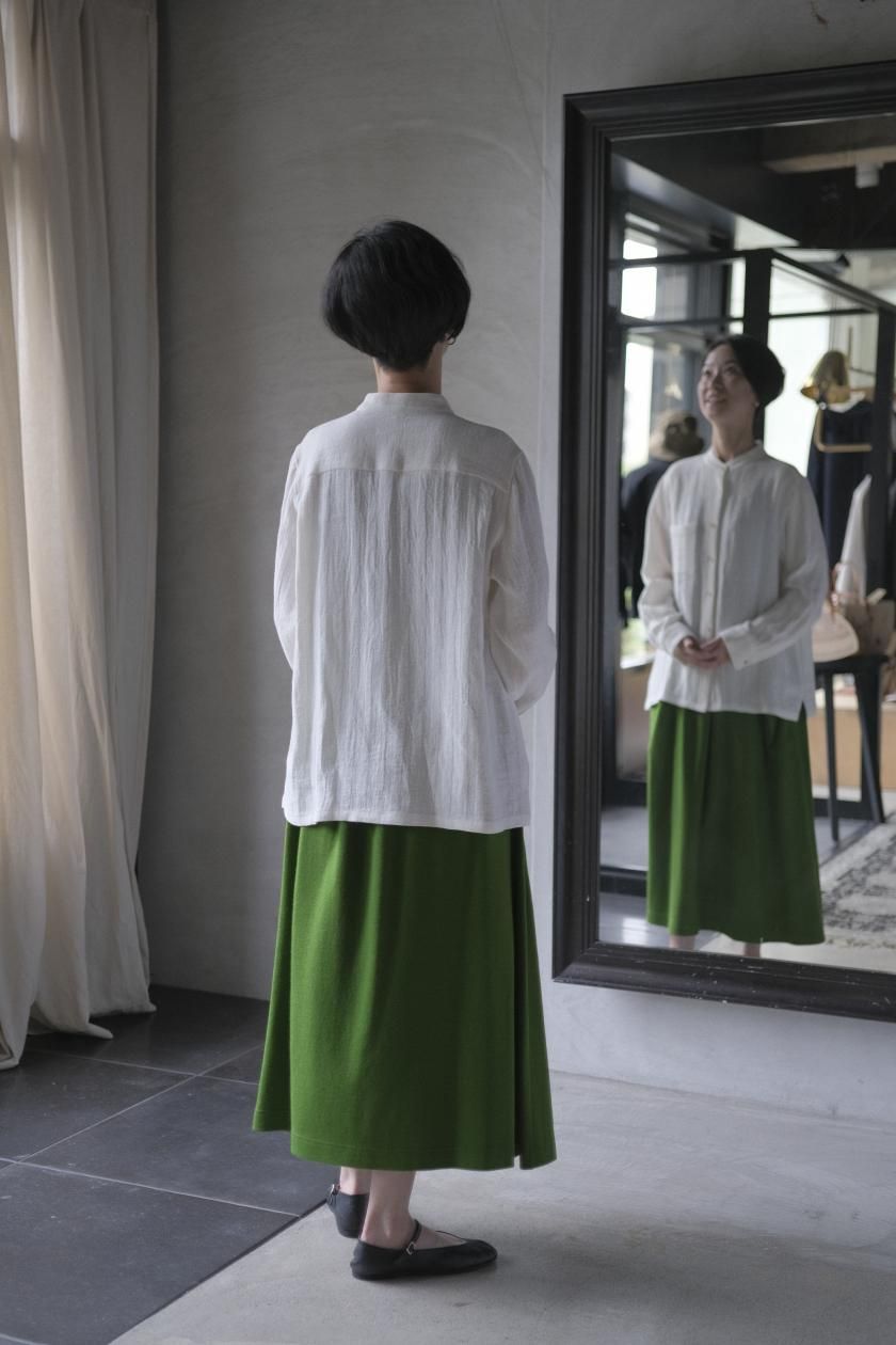 今期アトリエナルセ　ウールニットカットソー ウールニットカットソー | atelier naruse - c a b i n e t