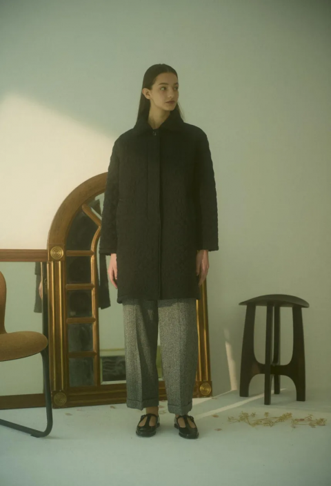 <img class='new_mark_img1' src='https://img.shop-pro.jp/img/new/icons14.gif' style='border:none;display:inline;margin:0px;padding:0px;width:auto;' />H&#233;riter / quilt embroidery short coat 