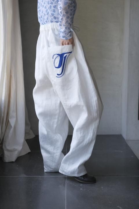 <img class='new_mark_img1' src='https://img.shop-pro.jp/img/new/icons14.gif' style='border:none;display:inline;margin:0px;padding:0px;width:auto;' />TOWAVASE / pant White