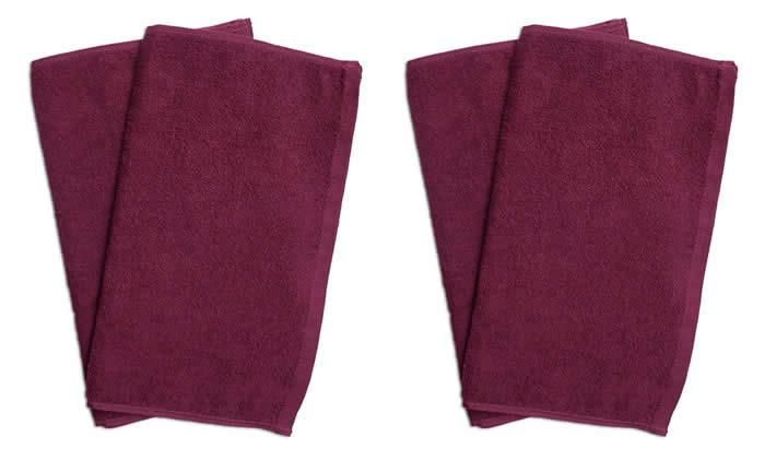 業務用タオル フェイスタオル エンジ色 送料無料 34×85cm