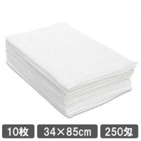 業務用タオル フェイスタオル 250匁 ホワイト 白タオル 10枚セット 美容室タオル