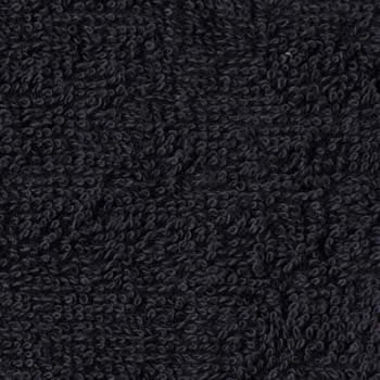 美容室フェイスタオル 250匁 ブラック 黒 12枚セット 無地 業務用カラータオル