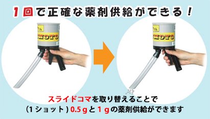 薬剤ショットくん（粒状薬剤供給器ST-2型） - 京和グリーンの園芸資材ショップ