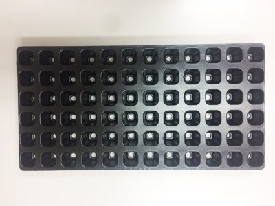 全農タイププラグトレーPP72穴黒 (100枚1セット）AC製 - 京和グリーンの園芸資材ショップ