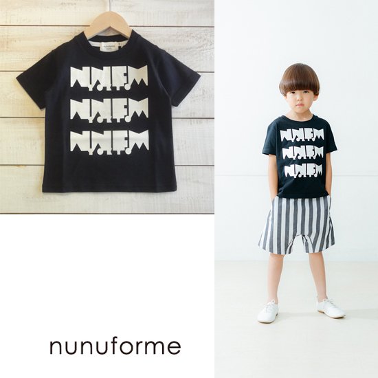 nunuforme（ヌヌフォルム）　NNFM Ｔ 　子供服/Tシャツ　BLACK　nunuformeより入荷 - hammock outlet 50  & new （ハンモックアウトレットアンドニュー）