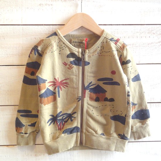 BOBO CHOSES（ボボショーズ）　子供服/スウェット　Gombe　ZippedSweatshirt　 日本総輸入代理店より入荷 -  hammock outlet 50 & new （ハンモックアウトレットアンドニュー）