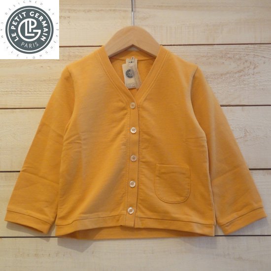 LE PETIT GERMAIN（ルプチ　ジェルマン）　HIPPI cardigan 　子供服/カーディガン　Melon(yellow)　 日本総輸入代理店より入荷 - hammock 子供服セレクトショップ