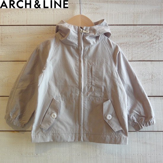 ARCH＆LINE（アーチアンドライン）　SWIM CLOTH　POCKETABLE　PARKA　SOLID　子供服/パーカー LT　GRAY　 ARCHI&LINEより入荷 - hammock 子供服セレクトショップ