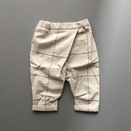 <img class='new_mark_img1' src='https://img.shop-pro.jp/img/new/icons34.gif' style='border:none;display:inline;margin:0px;padding:0px;width:auto;' />tree houseFRIDO fitted trousers+checkd stitching/almond+black