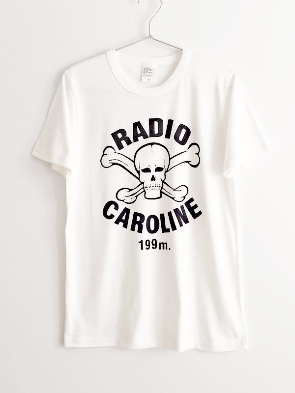 diepte tiran Tegen de wil RADIO CAROLINE レディオ キャロライン Tシャツ〈ホワイト〉 - 英国直輸入MODクロージング・60s POP Tシャツ『DoiN'  THe MoD』オンラインモッズショップ