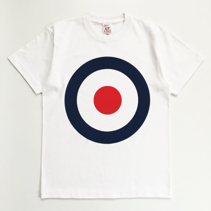 POP GEAR “KEITH MOON TARGET” Tシャツ〈ホワイト〉 - 英国直輸入MODクロージング・60s POP Tシャツ『DoiN'  THe MoD』オンラインモッズショップ