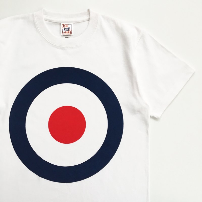 POP GEAR “KEITH MOON TARGET” Tシャツ〈ホワイト〉 - 英国直輸入MOD