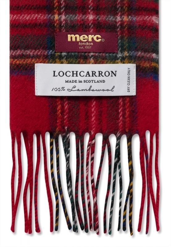 MERC x LOCHCARRON スチュワートロイヤル タータン マフラー