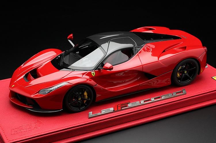 BBR 1/18 ラフェラーリ red/carbon fiber roof P1878V1 - ミニカー 