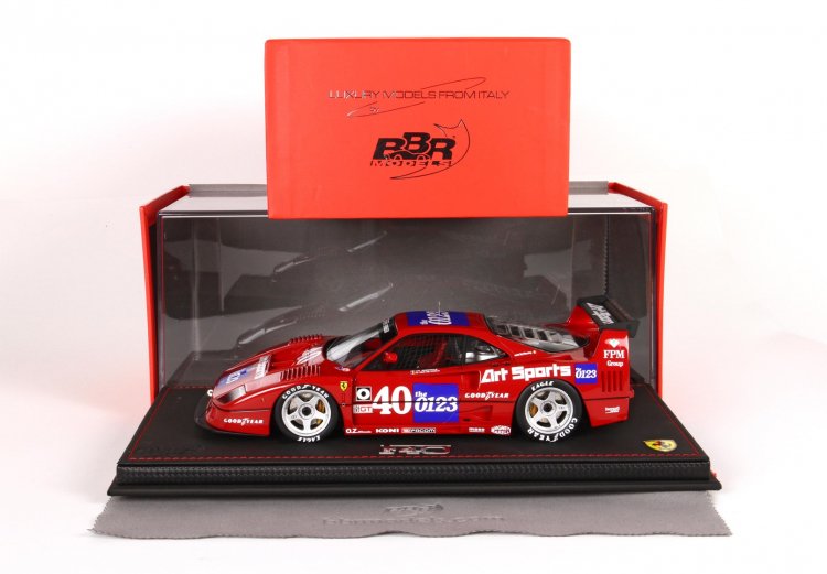 BBR 1/18 F40 LM IMSA TOPEKA drivers Jabouville-Schlesse P18139C