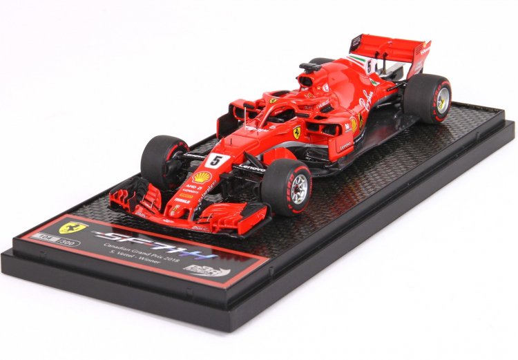 BBR 1/43 フェラーリ F1 SF71-H GP Canada 2018 winner S. Vettel 世界限定300台 BBRC215A  - トップガレージ