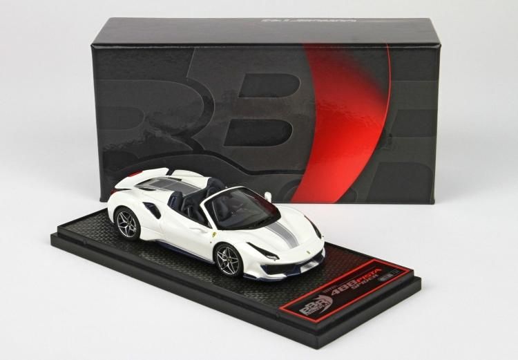 BBR 1/43 フェラーリ 488 Pista Spider 2018 Bianco Italia Met BBRC218A1 世界限定24台 -  ミニカー・モデルカー トップガレージ