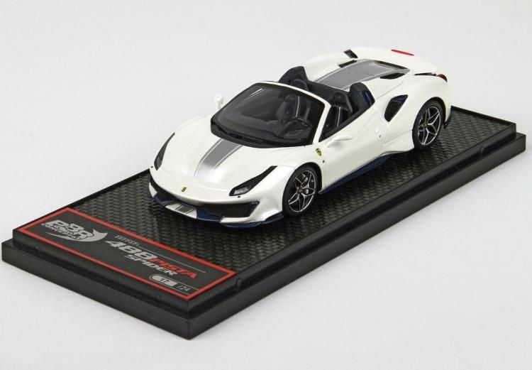 BBR 1/43 フェラーリ 488 Pista Spider 2018 Bianco Italia Met