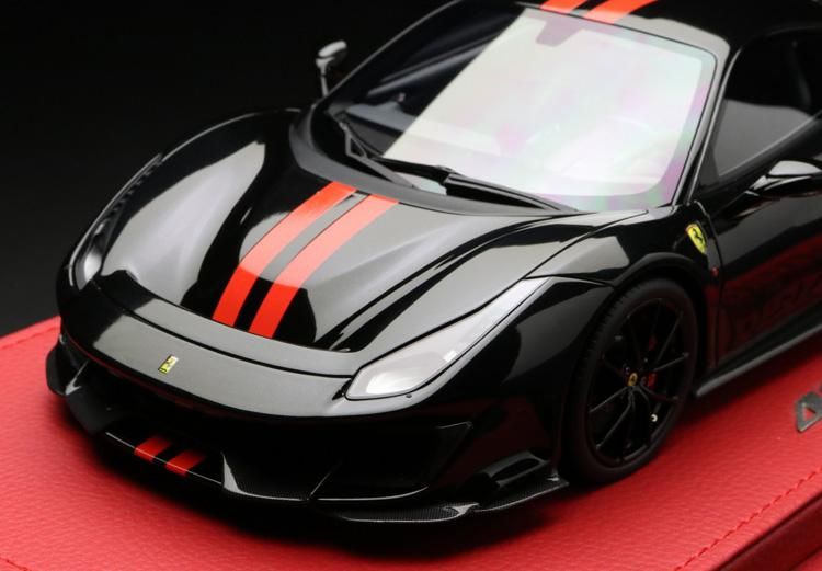 BBR 1/18 フェラーリ ferrari 488 Pista New Black Daytona Met