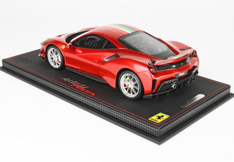 BBR 1/18 フェラーリ ferrari 488 Pista Rosso Fuoco with Italian flag P18145CIF1 世界 限定10台 - ミニカー・モデルカー トップガレージ