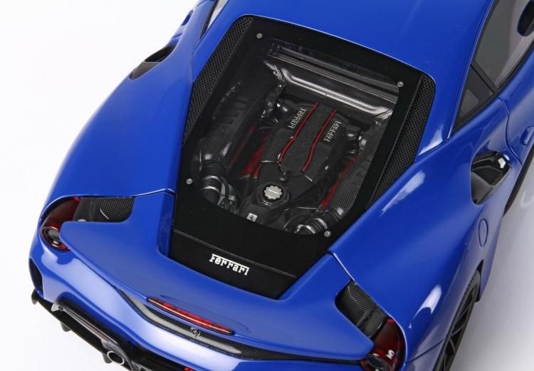 BBR 1/18 フェラーリ ferrari 488 Pista light blue Dino
