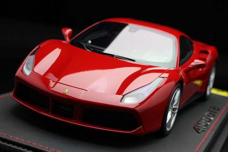 BBR 1/18 フェラーリ 488 GTB Metallic Rosso Corsa 322