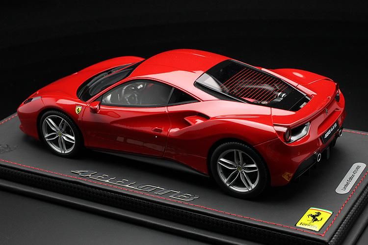 BBR 1/18 フェラーリ 488 GTB Metallic Rosso Corsa 322