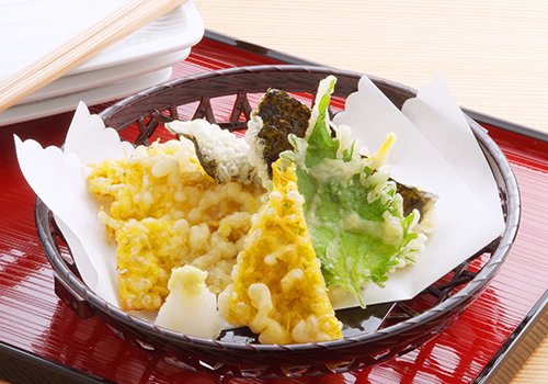 干菊・のり・大葉の天ぷら 干し菊レシピ
