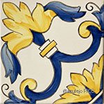 ポルトガルタイル アズレージョ【パドラォン・PD-A121】青・黄色