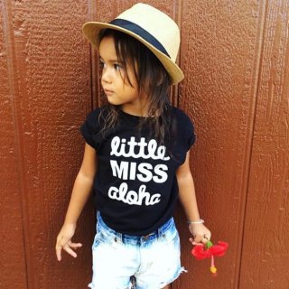 <img class='new_mark_img1' src='https://img.shop-pro.jp/img/new/icons22.gif' style='border:none;display:inline;margin:0px;padding:0px;width:auto;' />little MISS aloha キッズ Tシャツ