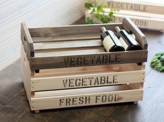 マルシェ傾斜ディスプレイ完成セット（傾斜台と木箱のセット