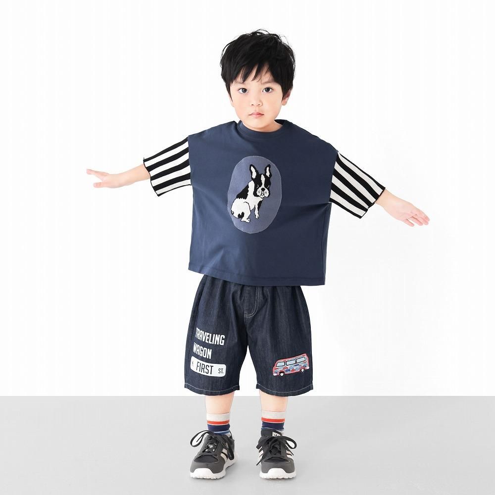 スラブ杢ベビーブルー ヘビーワッフル長袖プルオーバー｜MEN｜251HAB80-366H｜AZUL BY