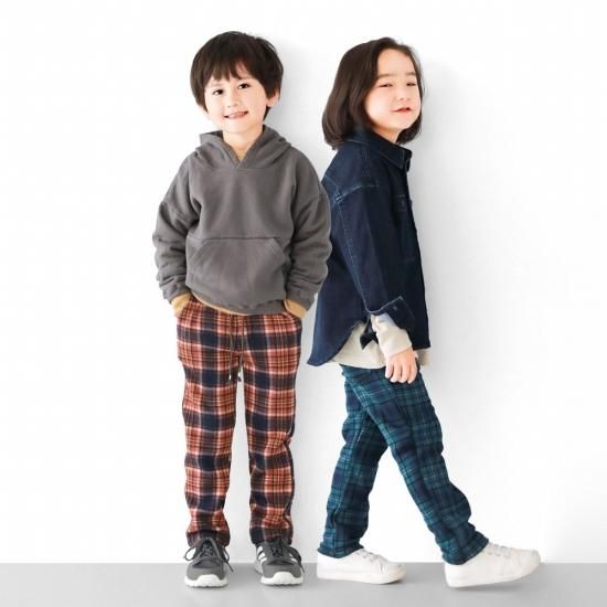 チェックシャギーパンツ / C1093 / 90cm-160cm - L.COPECK（エルコペック）OFFICIAL WEB SHOP ｜  公式通販サイト