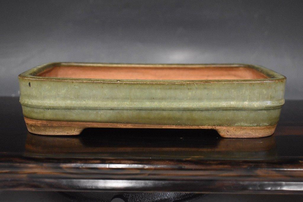 大昭渡り広東鉢 ③ 盆栽鉢 盆栽 紅梅模様三足鉢 盆栽鉢 山野草鉢 多肉植物 植木鉢 小品大品