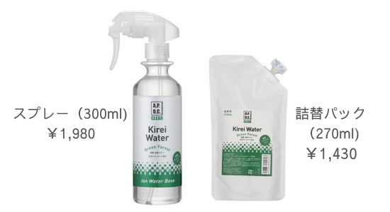 スプレー300mlと詰替パック270ml