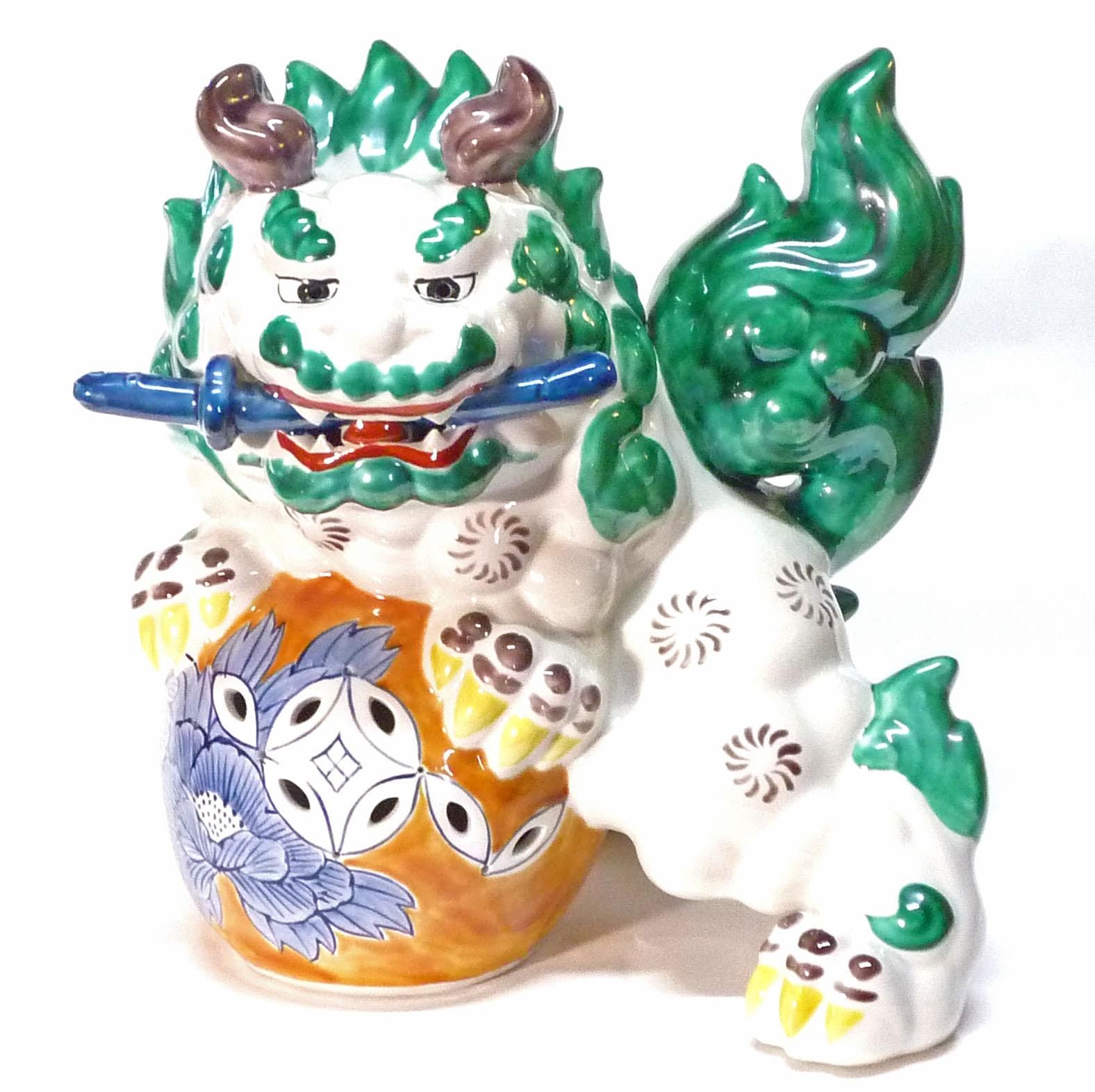 九谷焼 獅子 唐獅子 インテリア 縁起物 新築祝い｜九谷焼通販