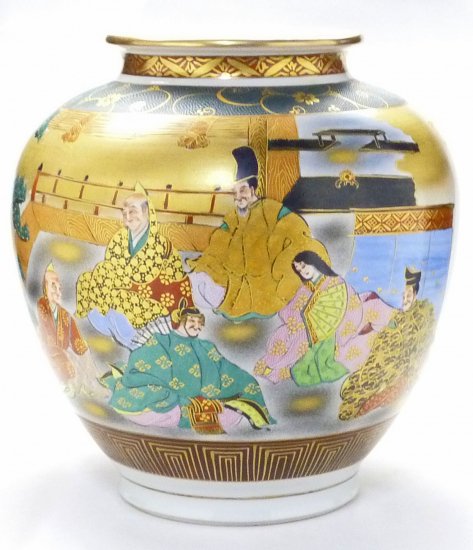 九谷焼　本金　花瓶