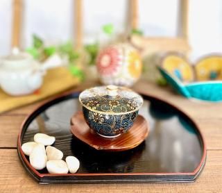 九谷焼おしゃれな蓋付湯呑｜九谷焼通販なら百華園