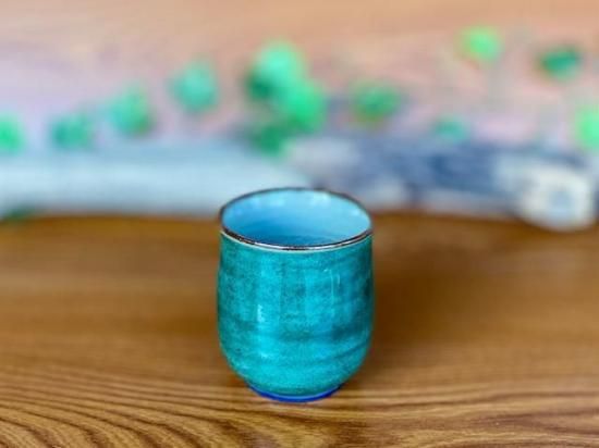 九谷焼 湯呑 湯飲み ゆのみ茶碗 大 干支 ウマ(午) 下塗り-百華園