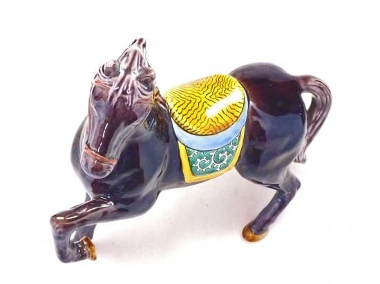 九谷焼 干支 置物 インテリア 午 ウマ 現品限り-百華園