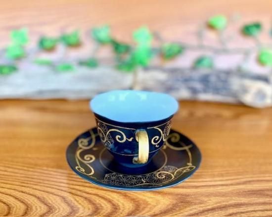 九谷焼 ティーカップ　ソーサー 九谷焼 カップ＆ソーサー 金襴手桜 ( セット ソーサー ティー