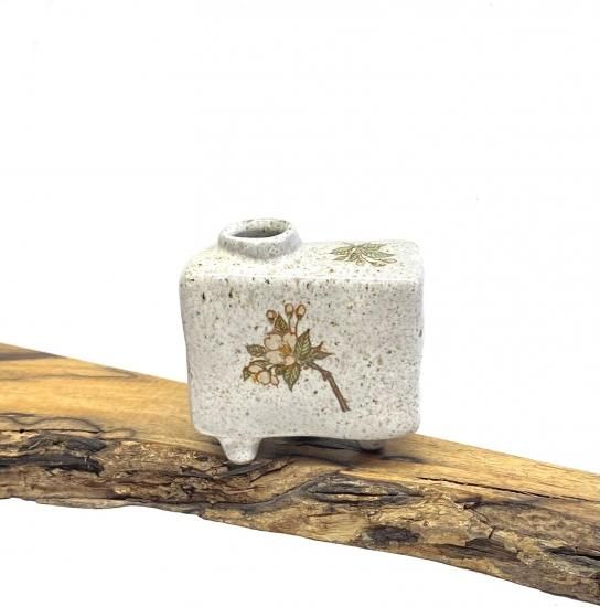 九谷焼 一輪挿し 花瓶 桜 しだれ桜-百華園