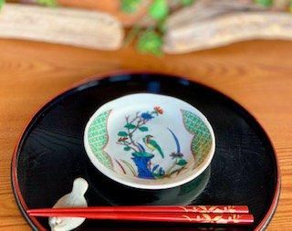 九谷焼【小皿 単品】 古九谷花鳥風 4寸 C柄 九谷焼【小皿 単品】 古九谷花鳥風 4寸 C柄