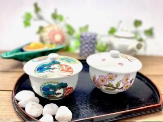 九谷焼おしゃれな蓋付湯呑｜九谷焼通販なら百華園