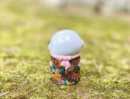 超可爱 お地蔵様 九谷焼 地蔵 加賀のお殿様・お姫様気分(金花 置物 幸運 工芸品