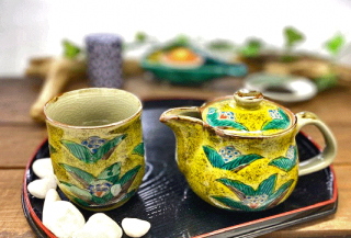 九谷焼ここでしか買えない急須セット 一人用 2点セット 小-百華園 九谷焼ここでしか買えない急須セット 一人用 2点セット 小-百華園