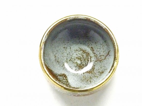 九谷焼おしゃれな抹茶茶碗 加賀のお殿様・お姫様気分(金花詰)｜九谷焼